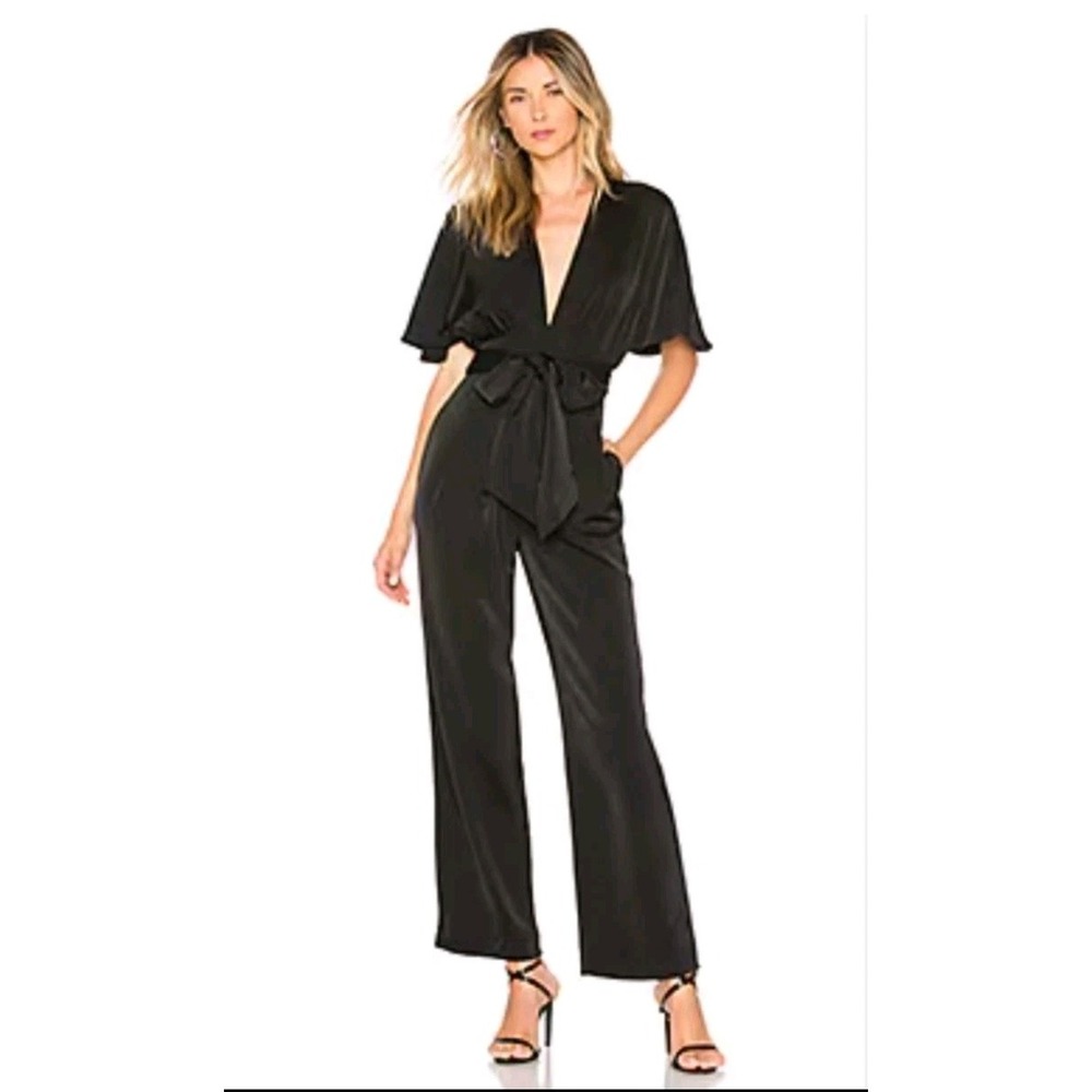 Chrissy Teigen x REVOLVE Elaine Jumpsuit Romper Black Black Size Small Pants